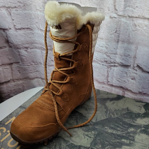 The north face Nuptse Purna II boots brown new size 10 - Picture 14 of 14